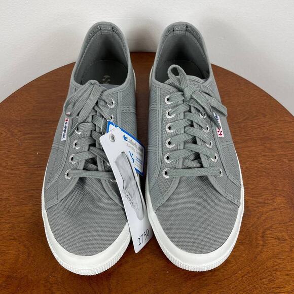 Superga 2750 Cotu Classic Sneakers in Grey Women's Size 11.5 or Men's Size 10 - Picture 1 of 7